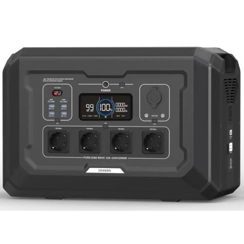 Зарядная станция SOUOP S2 2500Вт/2048Вт*ч супербыстрая зарядка
