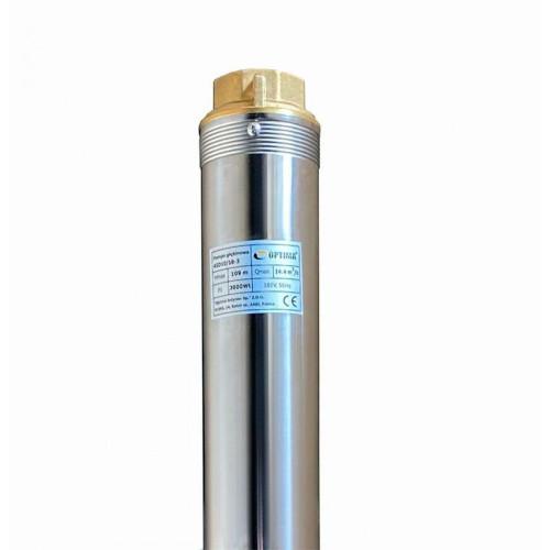 Optima 4SD 10/18; 3,0 кВт; h=109 м; 15м каб скважинный насос c повышенной стойкость к песку