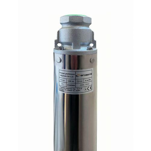 Optima 4QJm4/20; 1,5 кВт; h = 150 м; 1,5м каб свердловинний насос з підвищеною стійкістю до піску