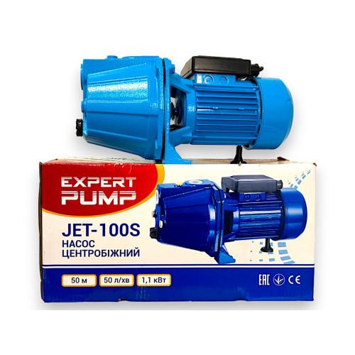 Поверхневий насос Expert Pump JET-100S; 1,1 кВт, h=50м, Q=50л/хв (чавун короткий)