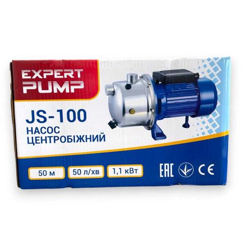 Поверхневий насос Expert Pump JS-100; 1,1 кВт, h=50м, Q=50л/хв (нержавіюча сталь)