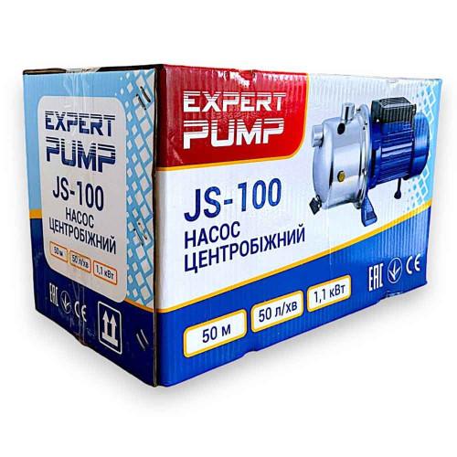 Поверхневий насос Expert Pump JS-100; 1,1 кВт, h=50м, Q=50л/хв (нержавіюча сталь)