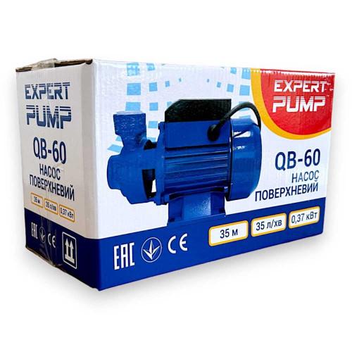 Поверхневий насос Expert Pump QB-60; 0,37 кВт, h=35м, Q=35л/хв (чавун)