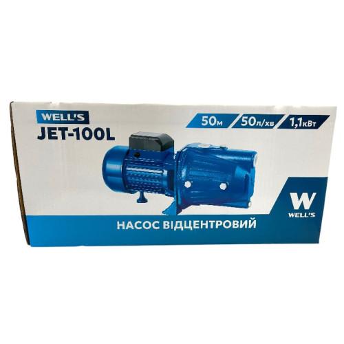 Поверхневий насос WELL`S JET100L 1,1кВт / 50м / 50л*хв